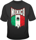 Mexico Distressed Flag T Shirt