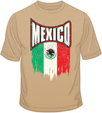 Mexico Distressed Flag T Shirt