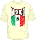 Mexico Distressed Flag T Shirt