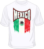 Mexico Distressed Flag T Shirt