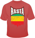 Rasta Distressed Flag T Shirt
