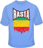Rasta Distressed Flag T Shirt