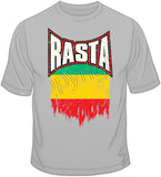 Rasta Distressed Flag T Shirt