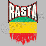 Rasta Distressed Flag T Shirt