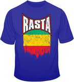 Rasta Distressed Flag T Shirt