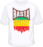 Rasta Distressed Flag T Shirt