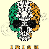 Irish Shamrock Skull (Oversized) T Shirt