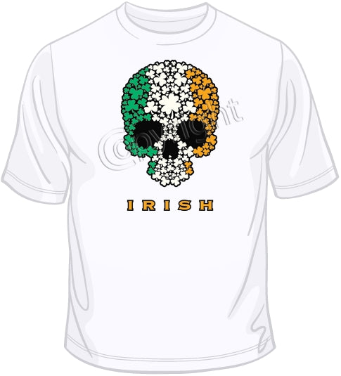 Irish Shamrock Skull (Oversized) T Shirt