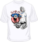 USA Soccer Marilyn T Shirt