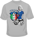 Italy Soccer Marilyn T Shirt