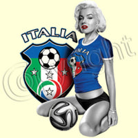 Italy Soccer Marilyn T Shirt