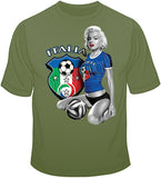 Italy Soccer Marilyn T Shirt