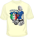 Italy Soccer Marilyn T Shirt