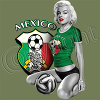 Mexico Soccer Marilyn T Shirt