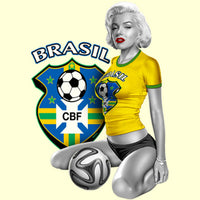 Brasil Soccer Marilyn T Shirt