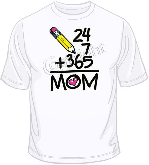 personeel functie Detective 24+7+365 Mom T Shirt | BoardwalkTees.com