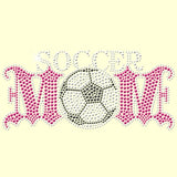 Soccer Mom - Rhinestones & Pink Nailheads T Shirt