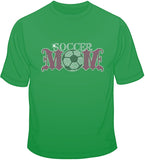 Soccer Mom - Rhinestones & Pink Nailheads T Shirt