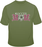 Soccer Mom - Rhinestones & Pink Nailheads T Shirt