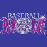 Baseball Mom - Rhinestones & Pink Nailheads T Shirt