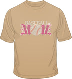 Baseball Mom - Rhinestones & Pink Nailheads T Shirt
