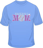Baseball Mom - Rhinestones & Pink Nailheads T Shirt
