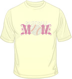 Baseball Mom - Rhinestones & Pink Nailheads T Shirt