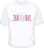 Baseball Mom - Rhinestones & Pink Nailheads T Shirt
