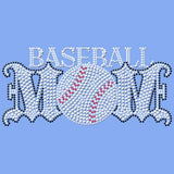 Baseball Mom - Rhinestones & Black Nailheads T Shirt