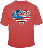 Super American Heart T Shirt