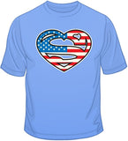 Super American Heart T Shirt