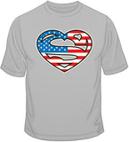 Super American Heart T Shirt
