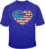 Super American Heart T Shirt