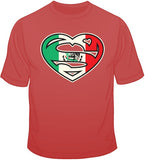 Super Mexican Heart T Shirt