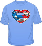 Super Puerto Rican Heart T Shirt