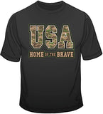 USA Home of the Brave T Shirt