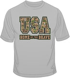 USA Home of the Brave T Shirt