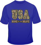 USA Home of the Brave T Shirt