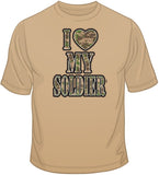 I Heart My Soldier T Shirt