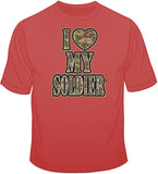 I Heart My Soldier T Shirt