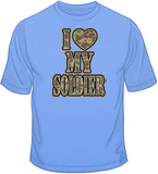 I Heart My Soldier T Shirt