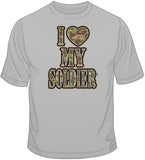 I Heart My Soldier T Shirt