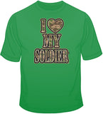 I Heart My Soldier T Shirt