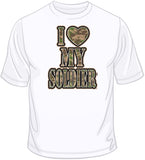 I Heart My Soldier T Shirt