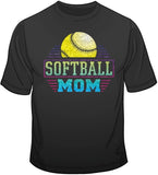 Softball Mom - Glitter T Shirt