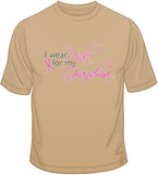 I Wear Pink For My Grandma - Breast Cancer Awareness T Shirt