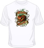 Flaming Pumpkin - Halloween  T Shirt