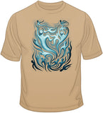 Ghost Gathering - Scary Halloween (oversized print) T Shirt