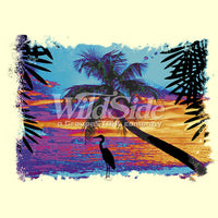 Neon Beach Scene T Shirt