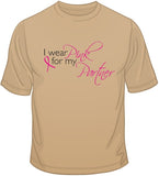 I Wear Pink For My Partner - Breast Cancer Awareness T Shirt